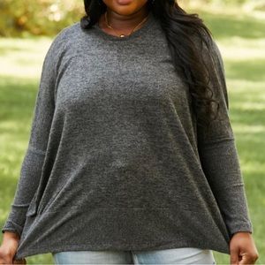 Zenana Weekend Vibes Full Size Brushed Dolman Sleeve Sweater